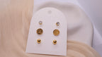 18K Gold Plated Stainless Steel Earrings - Curated Ear Set