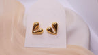 18K Gold Plated Stainless Steel Earrings - Heart