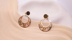 18K Gold Plated Stainless Steel Earrings - Round