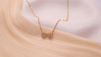 18K Gold Plated Stainless Steel Necklace - Bow